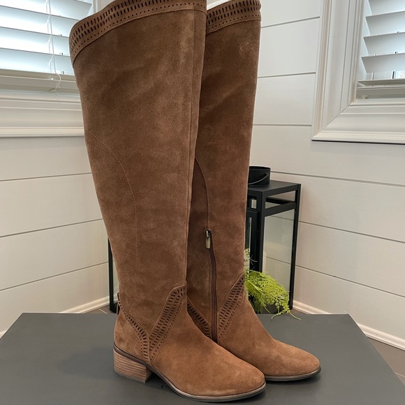 Women's Vince Camuto Karinda Over The Knee Boot, Size 8.5 Regular Calf M - Brown